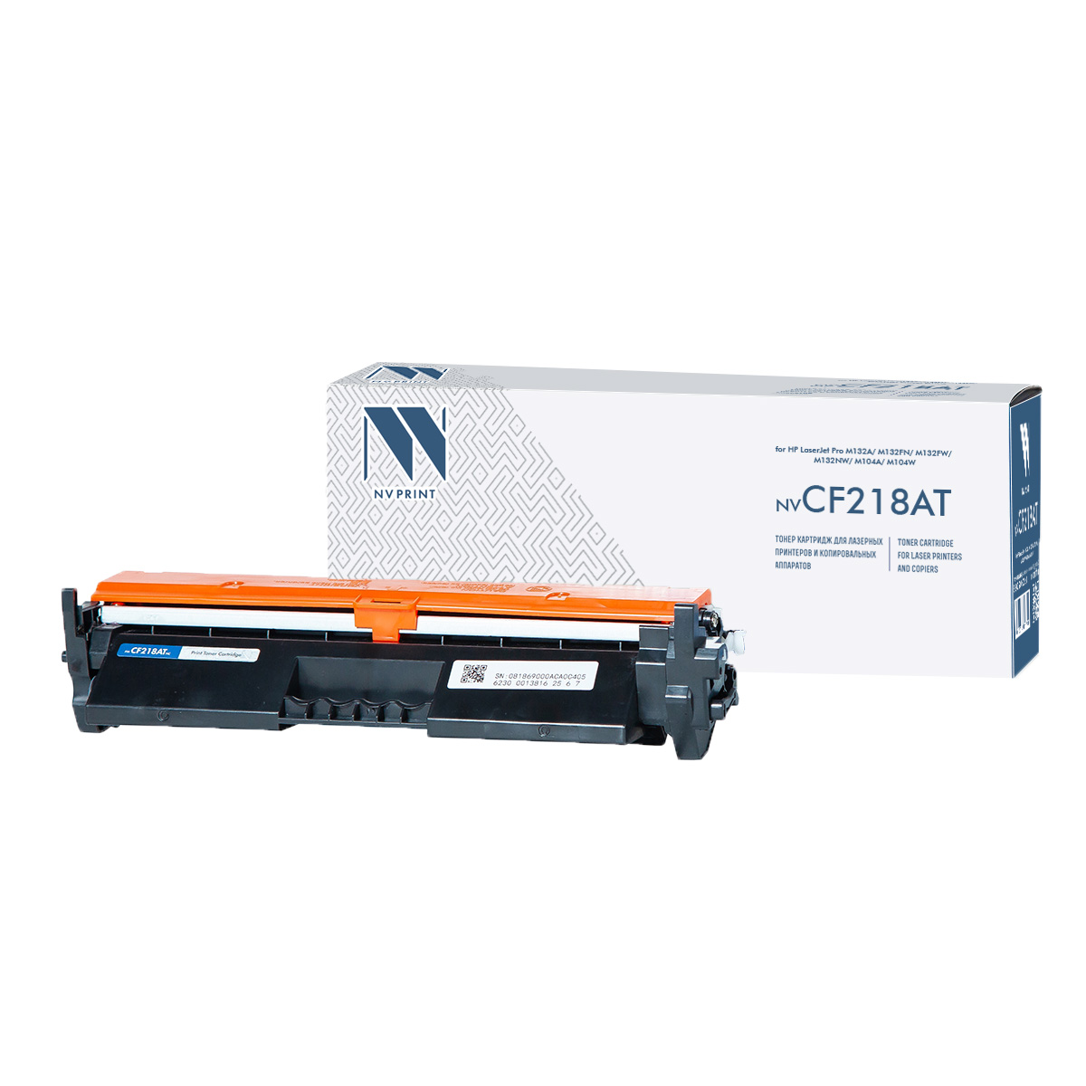 Картридж совм. NV Print CF218A (№18A) черный для HP LJ M104a/M104w/M132a/M132fn(1400стр.) - фото 1