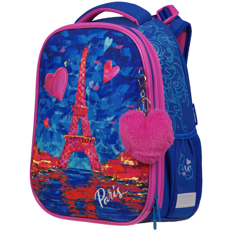 Ранец Berlingo Expert Max "Eiffel Tower" 37*28*16см, 2 отделения, анатомическая спинка, дождевик в комплекте - фото 1