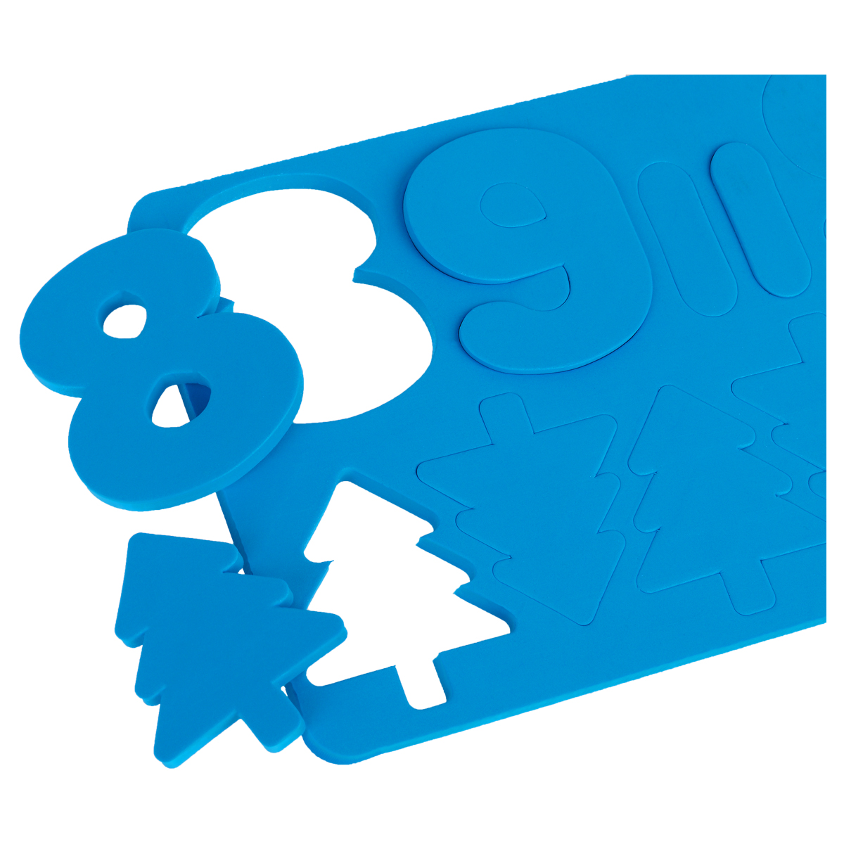 Набор для купания ТРИ СОВЫ "Аква Математика", EVA, 5 плашек, 57 элементов - фото 5