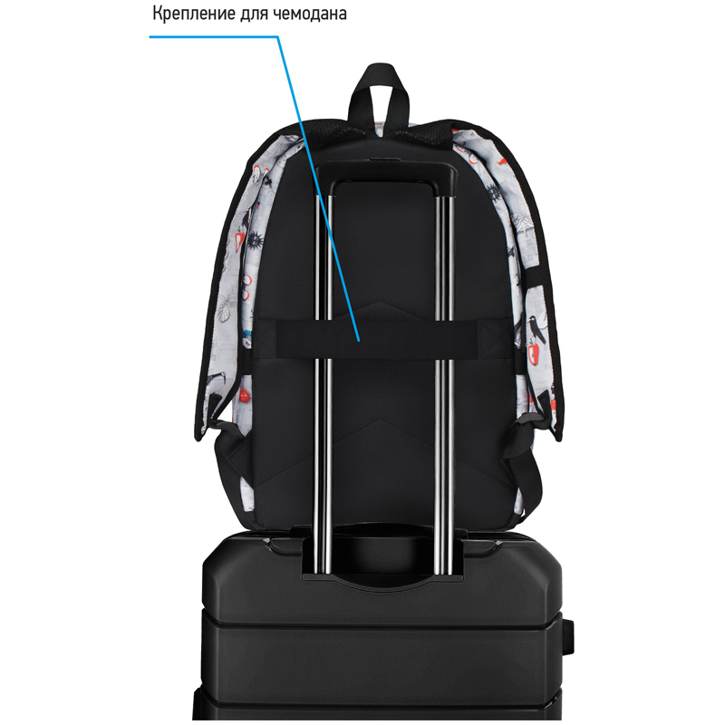 Рюкзак Berlingo Casual "First in Space" 39,5*27*13см, 1 отделение, 3 кармана, уплотненная спинка - фото 8