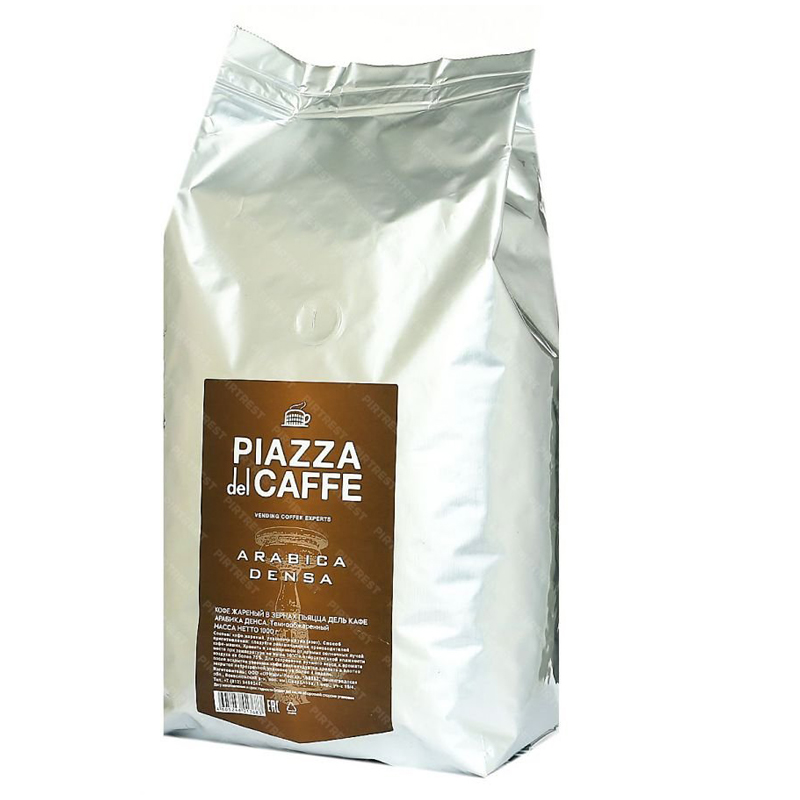 Кофе в зернах Piazza del caffe "Arabica Densa", вакуумный пакет, 1кг - фото 1
