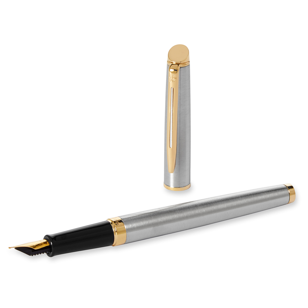 Ручка перьевая Waterman "Hemisphere Stainless Steel GT" синяя, 0,8мм, подарочная упаковка - фото 2
