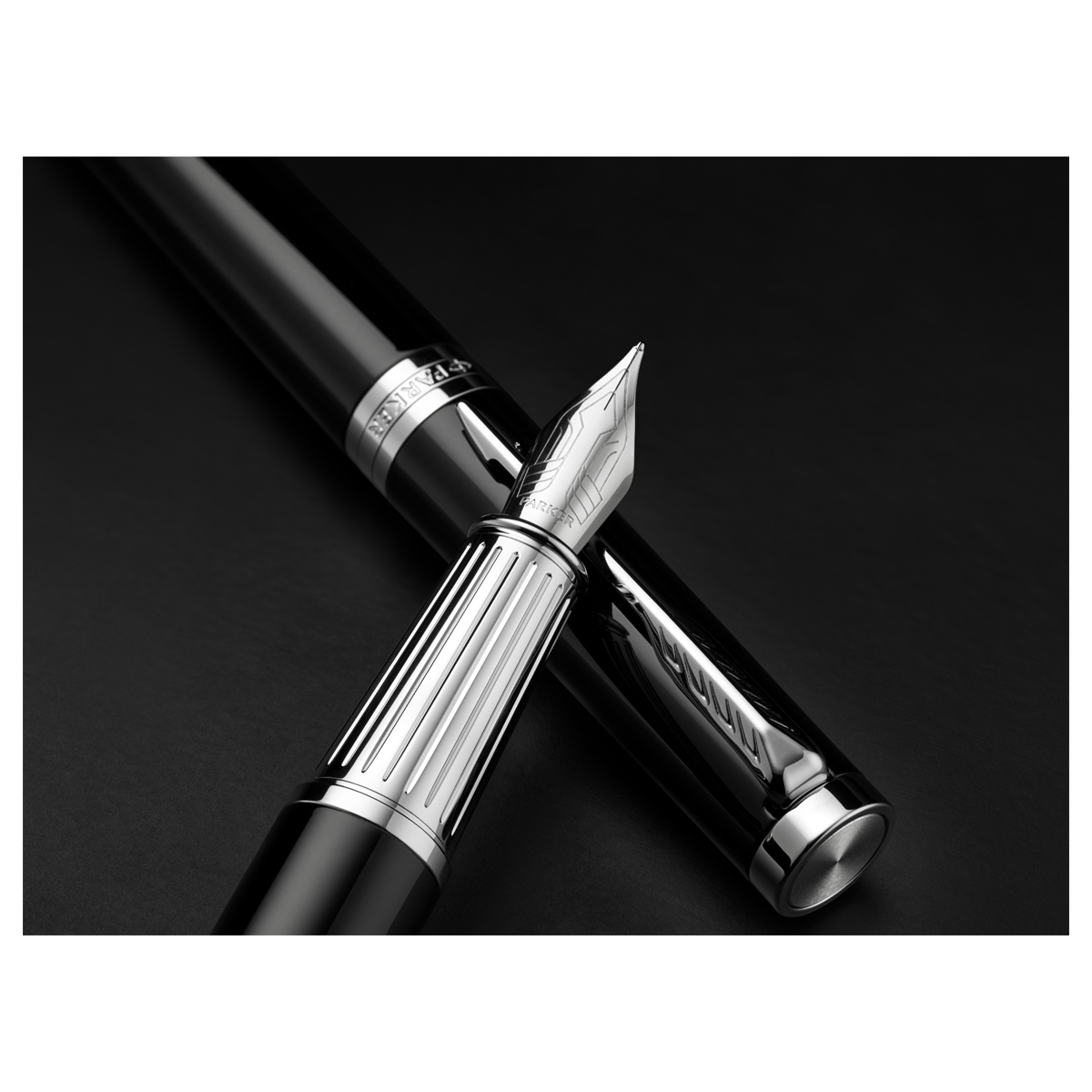 Ручка перьевая Parker "Ingenuity Black CT" 0,8мм, подарочная упаковка - фото 6