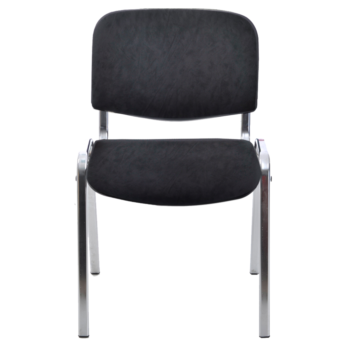 Стул Фабрикант "Изо" PV1, CH, каркас металл хром, обивка кожзам черный - фото 3