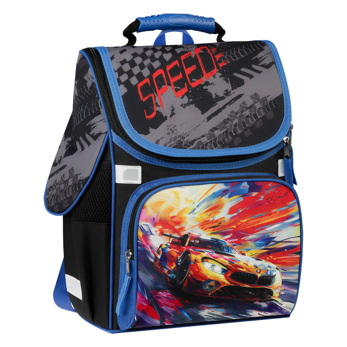 Ранец ArtSpace Junior "Speed" 37*28*21см, 1 отделение, 3 кармана, анатомическая спинка - фото 1