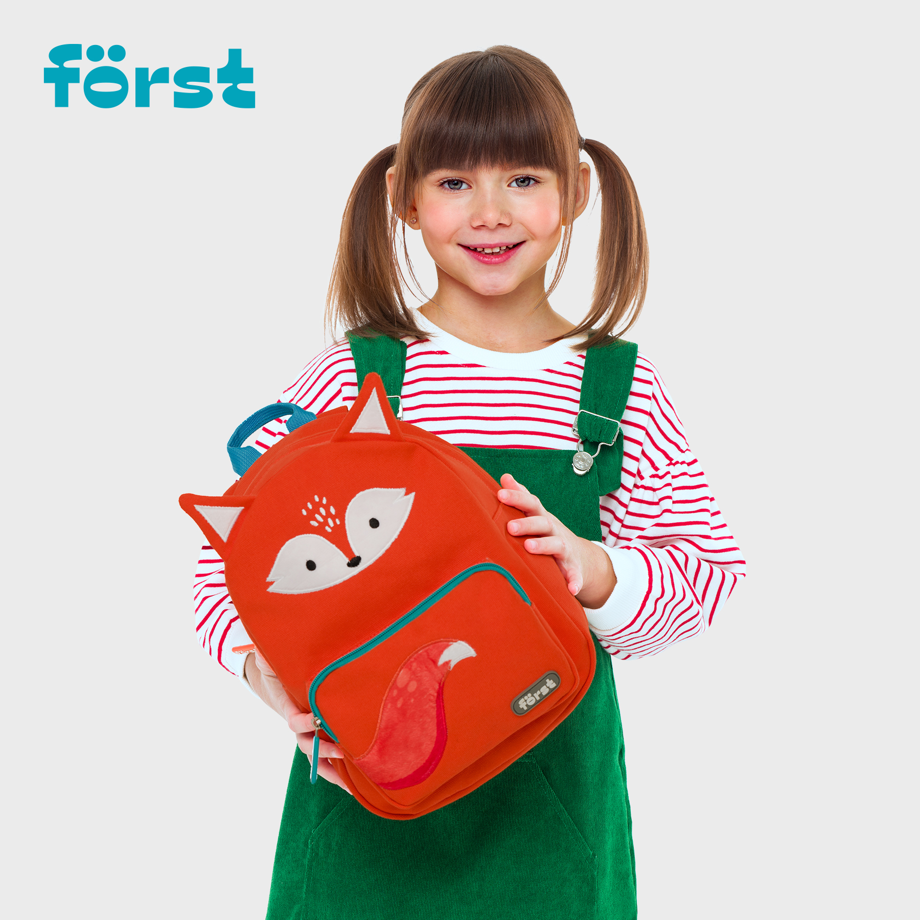 Рюкзак F?rst F-Kids "Fluffy Fox" 30*23*13см, 1 отделение, уплотненная спинка - фото 8