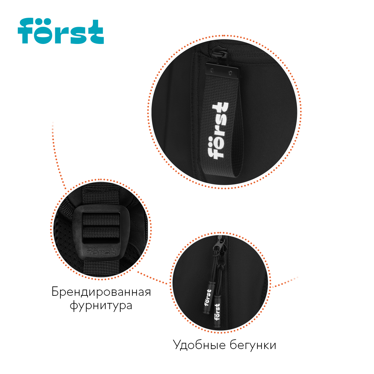 Рюкзак F?rst F-Spirit "Urban Jungle" 40*29*13см, 1 отделение, 3 кармана, уплотненная спинка - фото 5