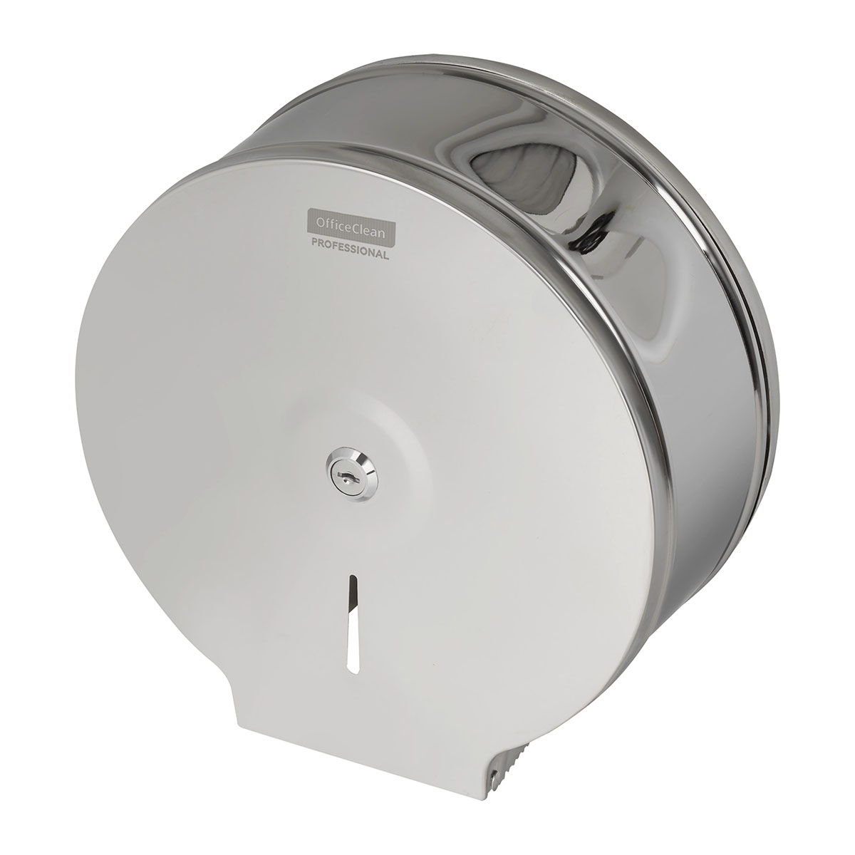 Диспенсер для туалетной бумаги OfficeClean Professional, нержавеющая сталь, глянцевое покрытие - фото 3