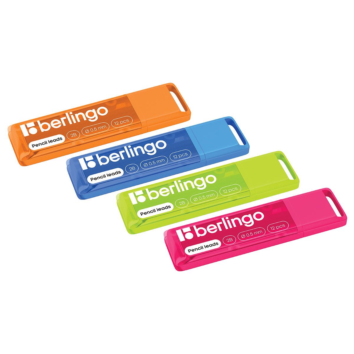 Грифели для механических карандашей Berlingo, 12шт., 0,5мм, 2B - фото 5