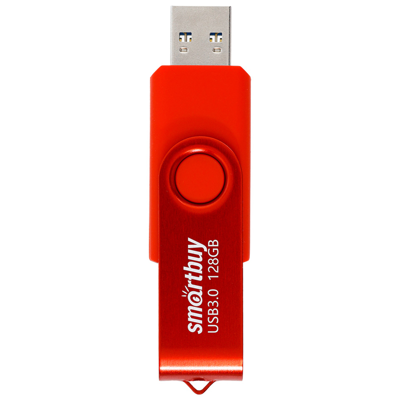 Память Smart Buy "Twist"  128GB, USB 3.0 Flash Drive, красный - фото 3