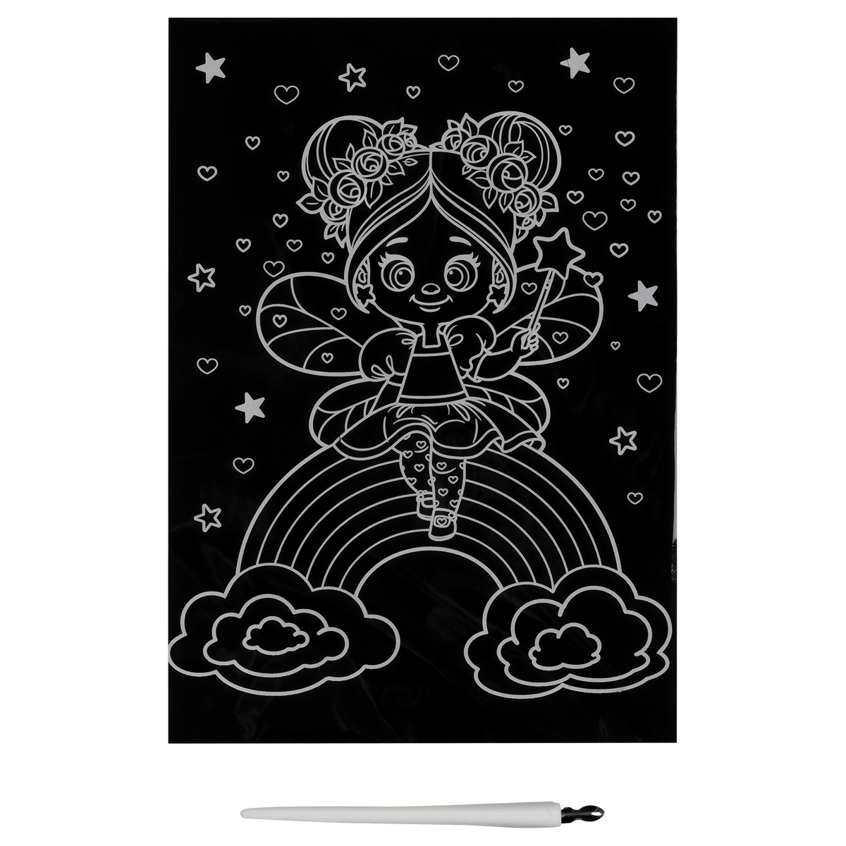 Гравюра с мультицветной основой ТРИ СОВЫ "Волшебница", А5 - фото 2