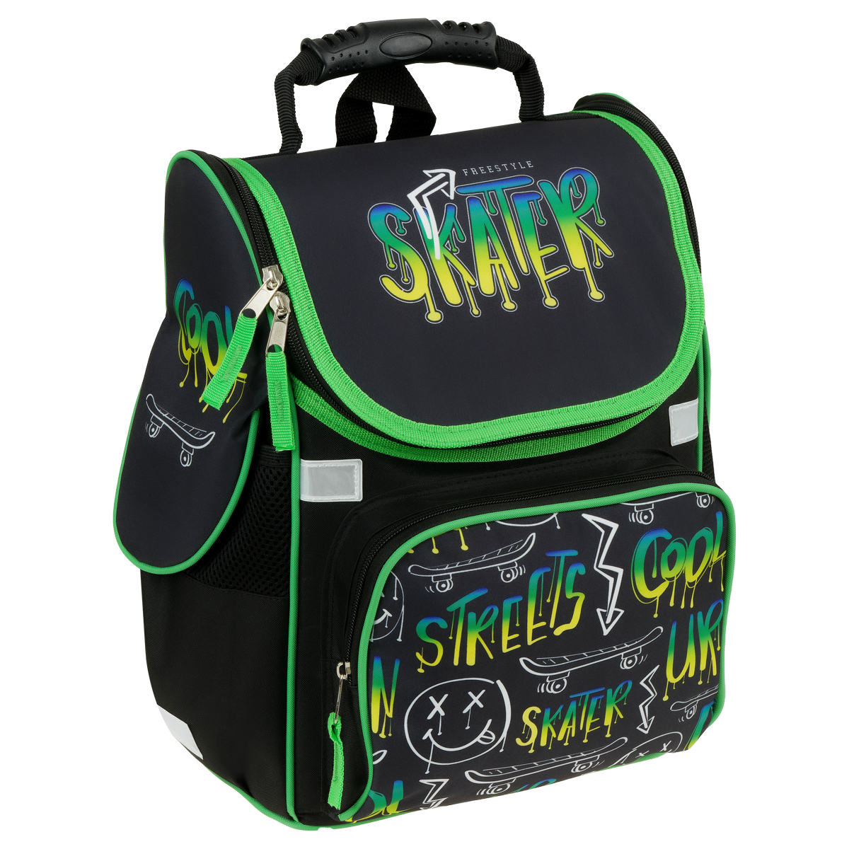 Ранец ArtSpace Junior "Skater" 37*28*21см, 1 отделение, 3 кармана, анатомическая спинка - фото 1