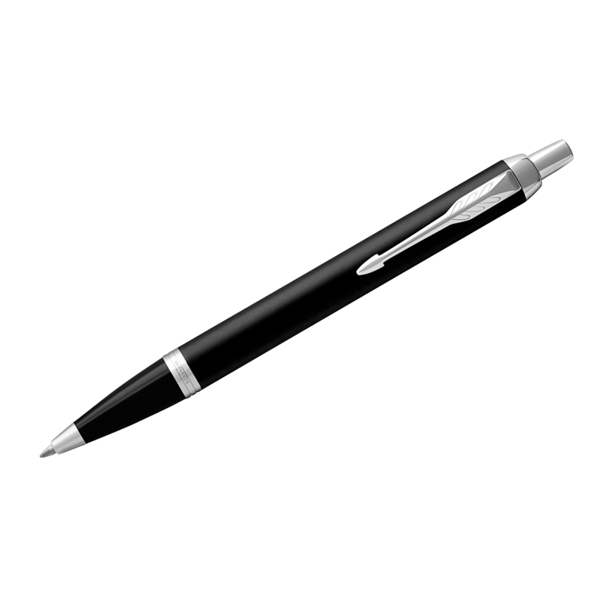 Ручка шариковая Parker "IM Essential Muted Black CT" синяя, 1,0мм, кнопочн., подарочная упаковка - фото 1