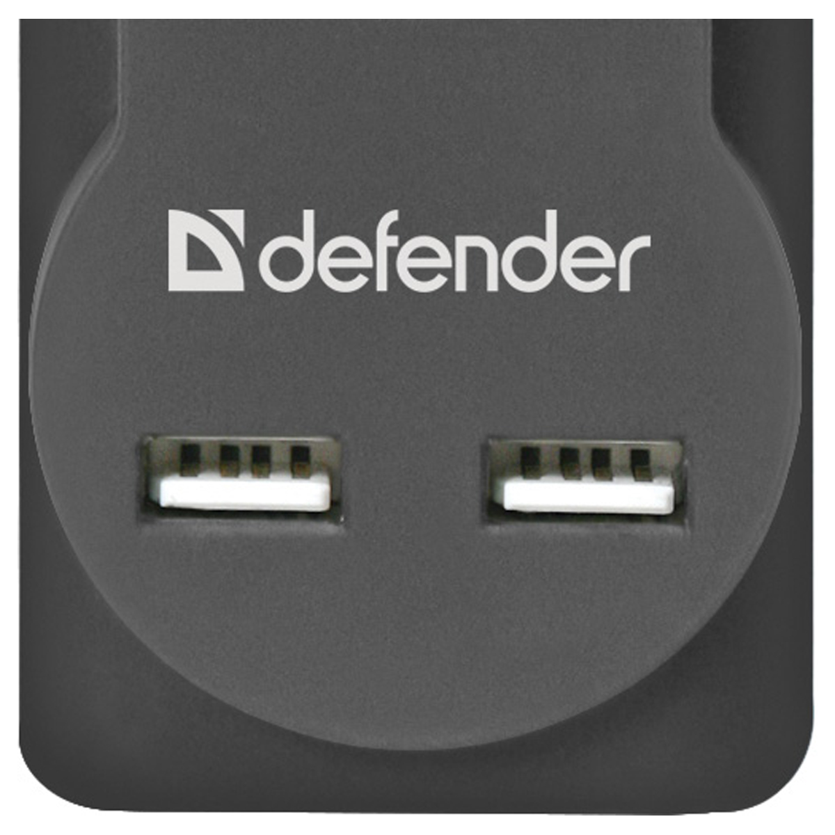 Сетевой фильтр Defender DFS 755 5 розеток 5,0м, 2xUSB, 2.1A, черный - фото 4