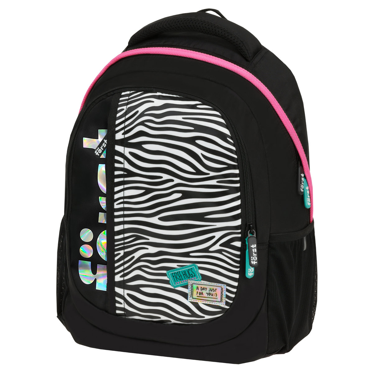 Рюкзак F?rst F-Trend "Fashion zebra" 40*29*18см, 2 отделения, 3 кармана, эргономичная спинка - фото 1