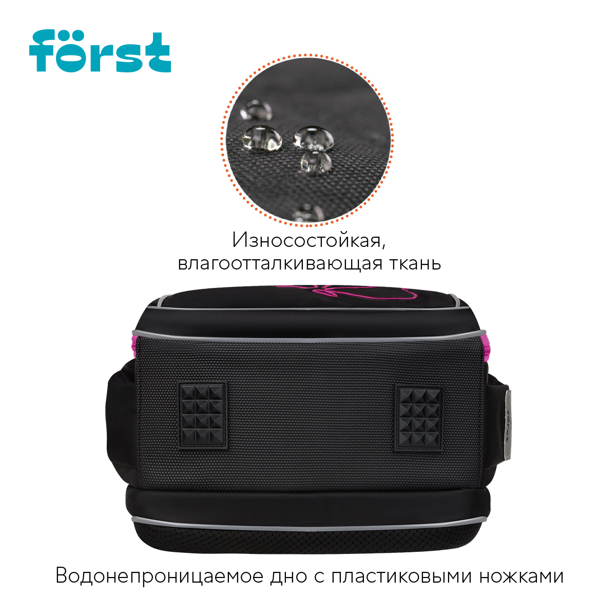 Рюкзак F?rst F-Cloud "Butterfly Harmony" 37*28,5*16,5см, 3 отделения, 3 кармана, анатомическая спинка - фото 4