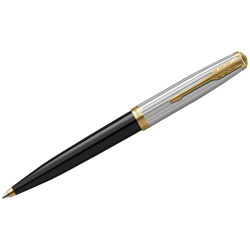 Ручка шариковая Parker "51 Black GT" черная, 1,0мм, поворот., подарочная упаковка - фото 1