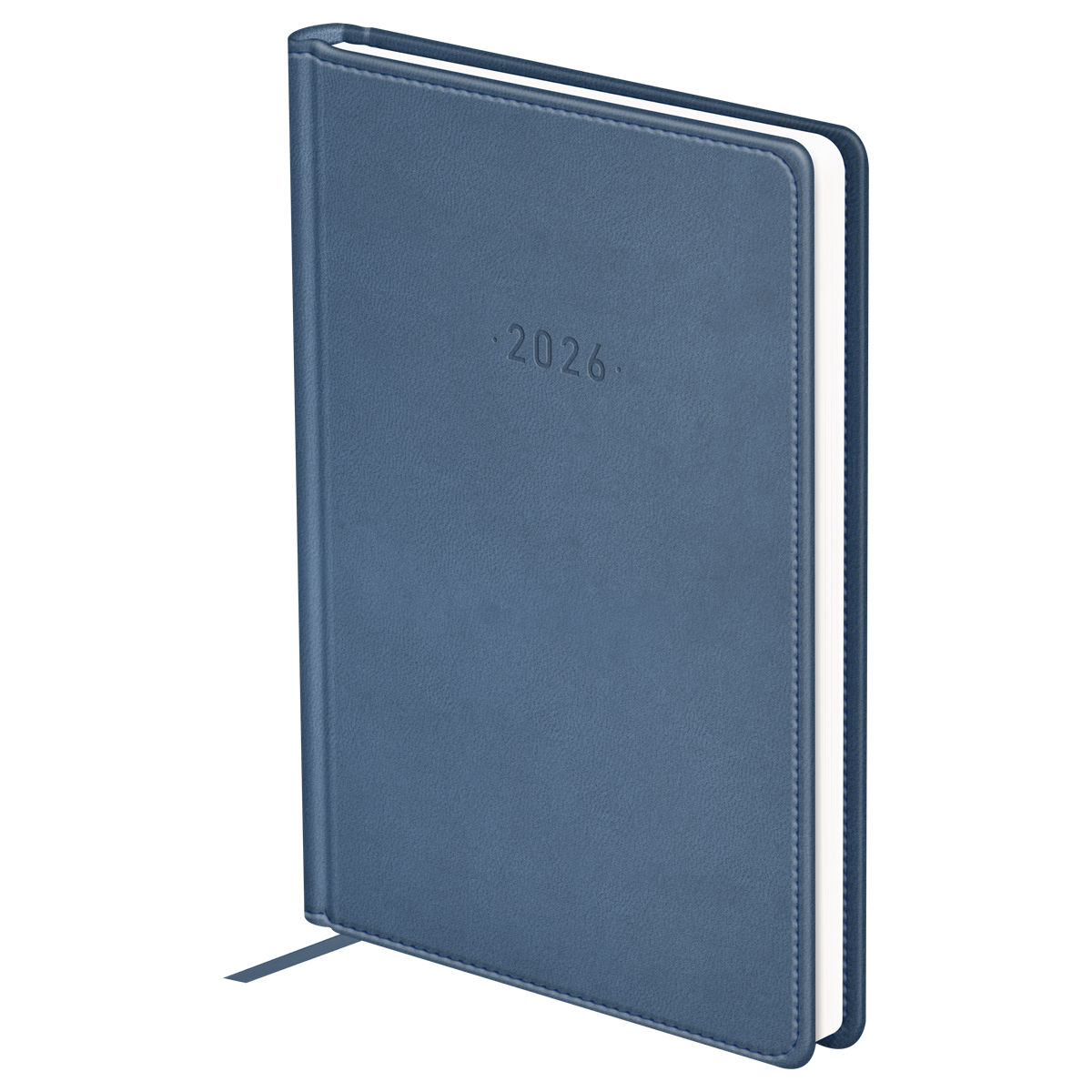 Ежедневник датированный 2026г., А6, 176л., твердый переплет, кожзам, BG "Winner. Gray", серый - фото 1