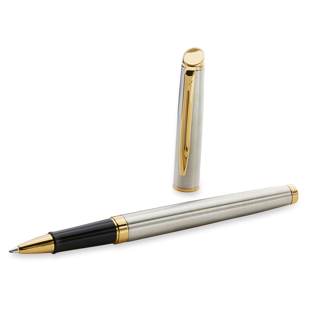 Ручка-роллер Waterman "Hemisphere Stainless Steel GT" черная, 0,8мм, подарочная упаковка - фото 2
