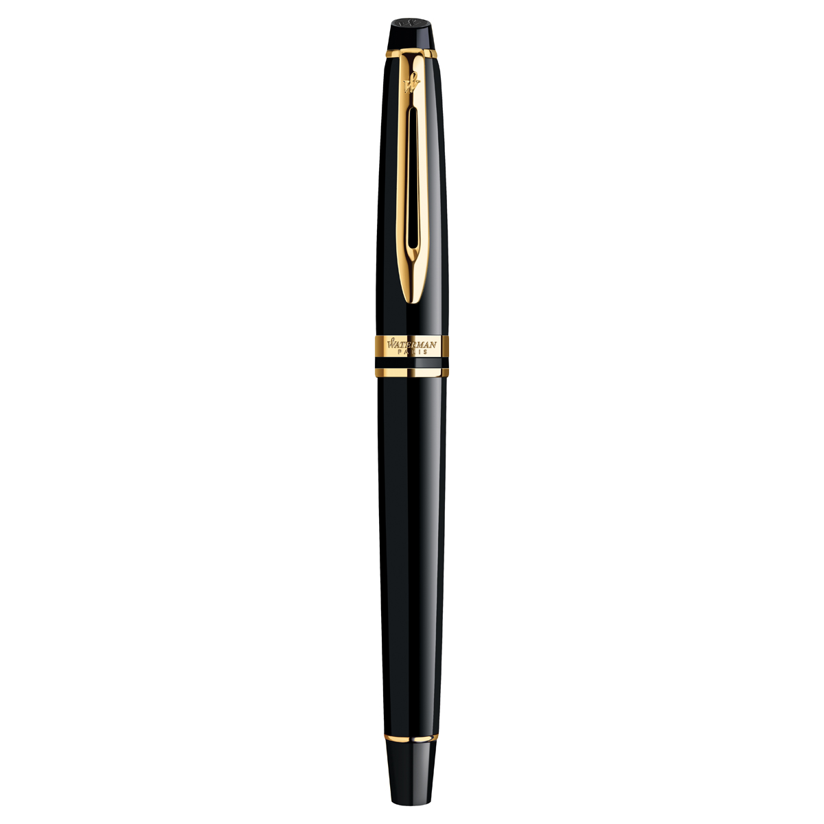 Ручка перьевая Waterman "Expert Black Lacquer GT" синяя, 0,8мм, подарочная упаковка - фото 4