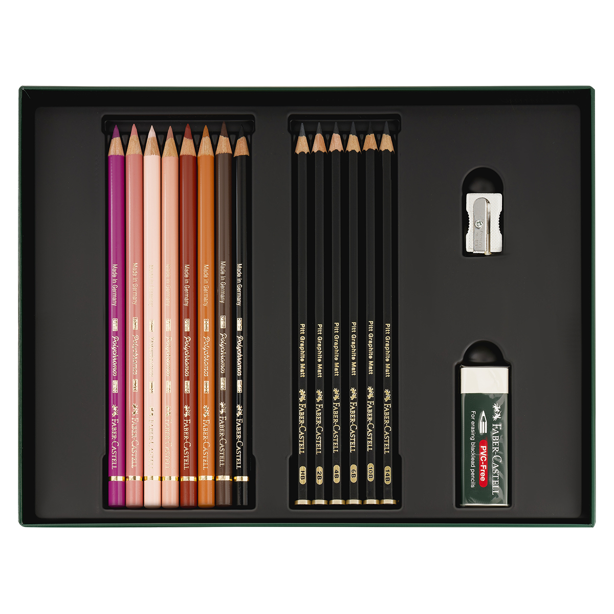 Набор художественных изделий Faber-Castell "Polychromos & Pitt Graphite Matt ", 40 предметов,  студийная коробка - фото 4