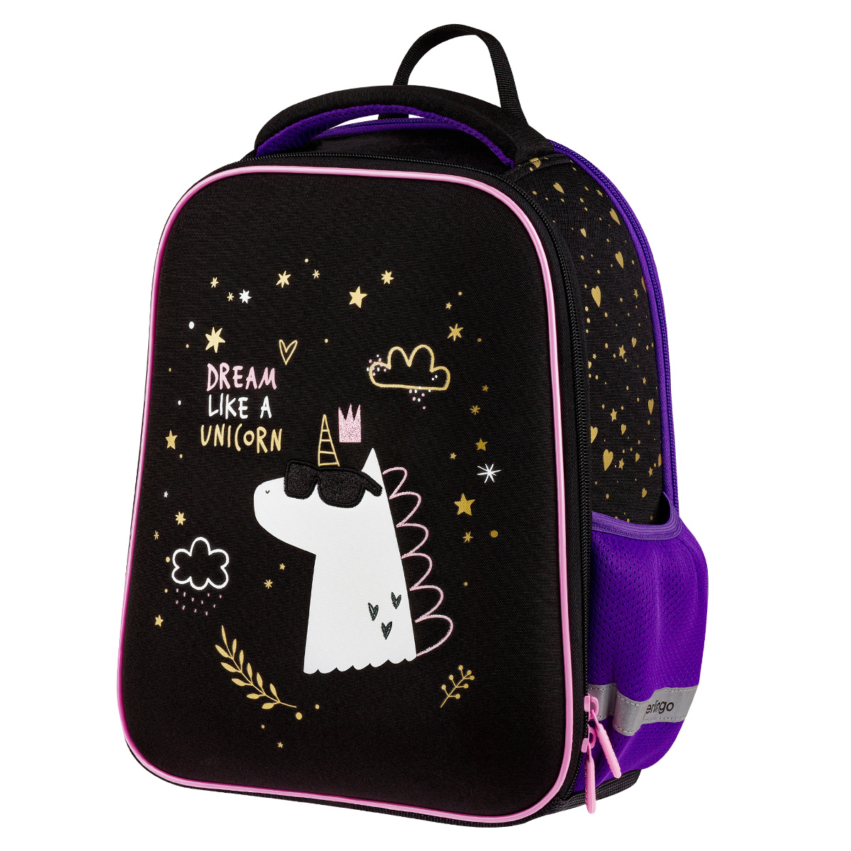 Ранец Berlingo Expert Mini "Dream Like A Unicorn" 36*27*14см, 2 отделения, 2 кармана, анатомическая спинка - фото 1