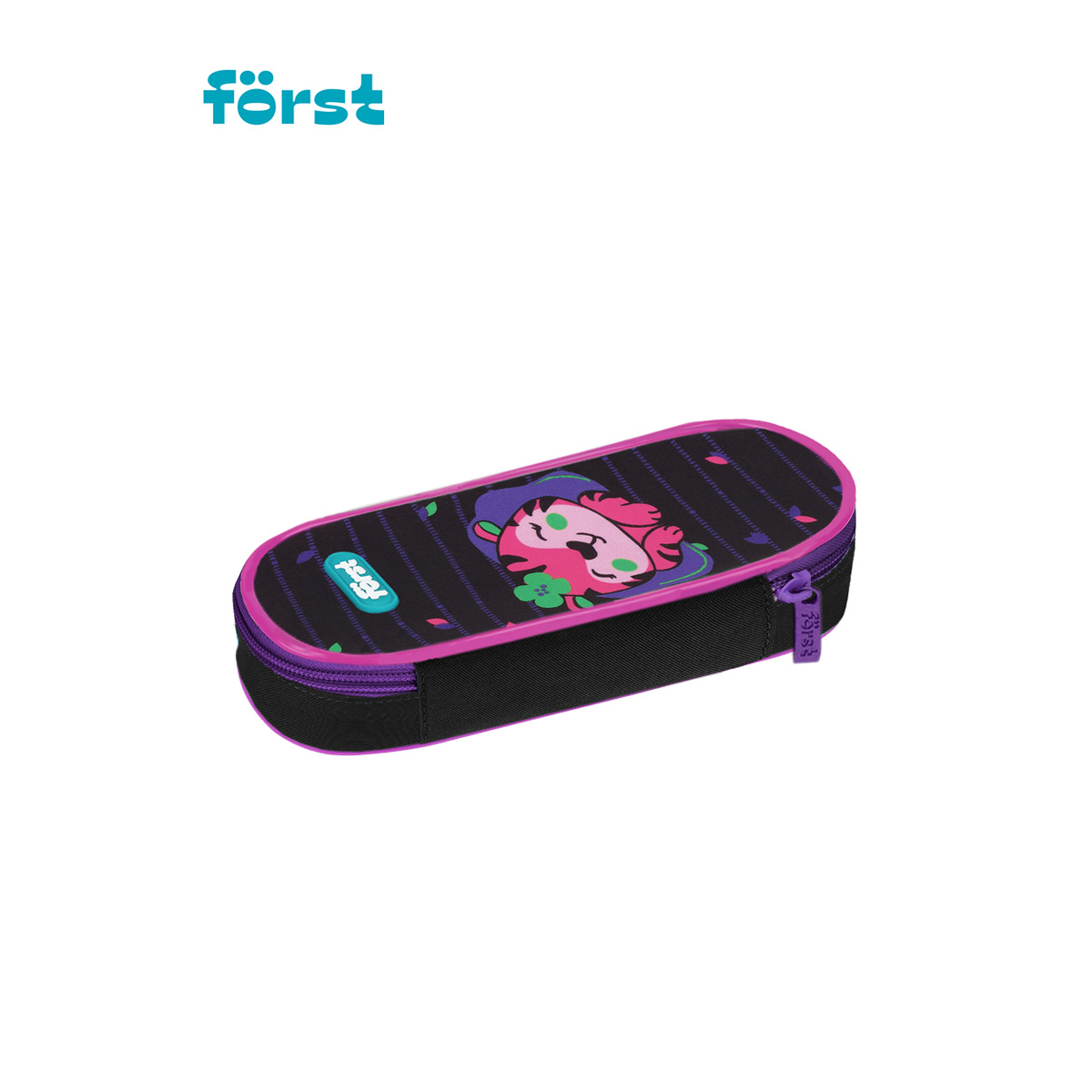 Пенал корпусный 1 отделение, 220*90*45 F?rst "Pink tiger", полиэстер - фото 4