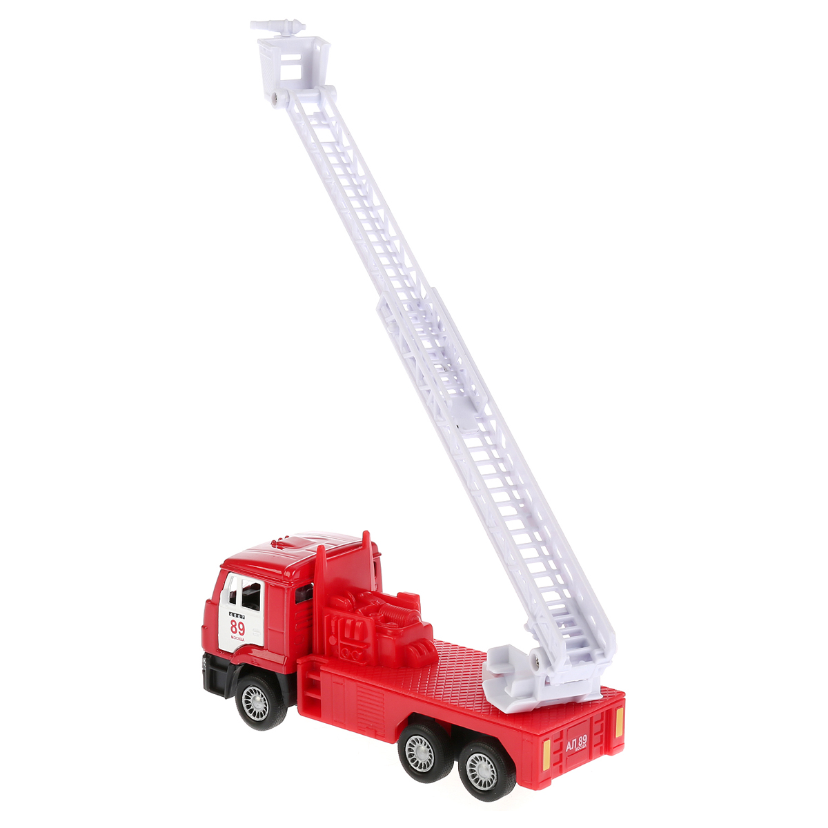 Машина игрушечная Технопарк "Пожарная машина", KAMAZ, металл., 12см, инерционная, с подвижными элементами - фото 3