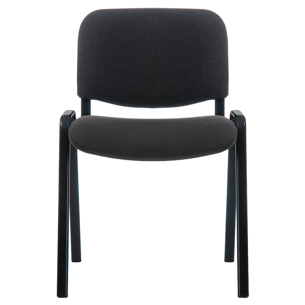 Стул Фабрикант "Изо" ТК-3, BL, каркас черный, обивка ткань светло-серая - фото 2