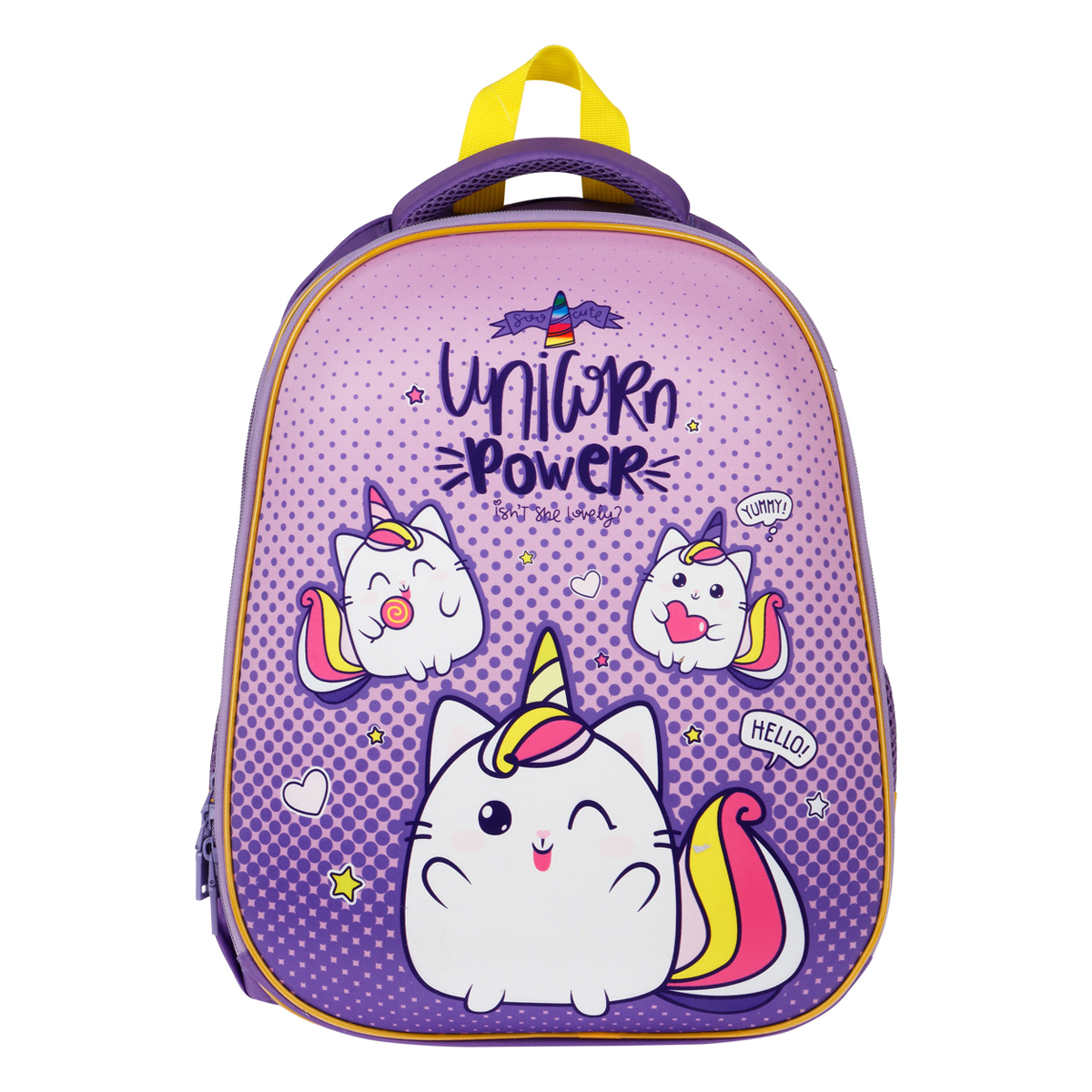 Ранец ArtSpace School Friend "Unicorn Power" 39*30*18см, 2 отделения, 2 кармана, анатомическая спинка - фото 2