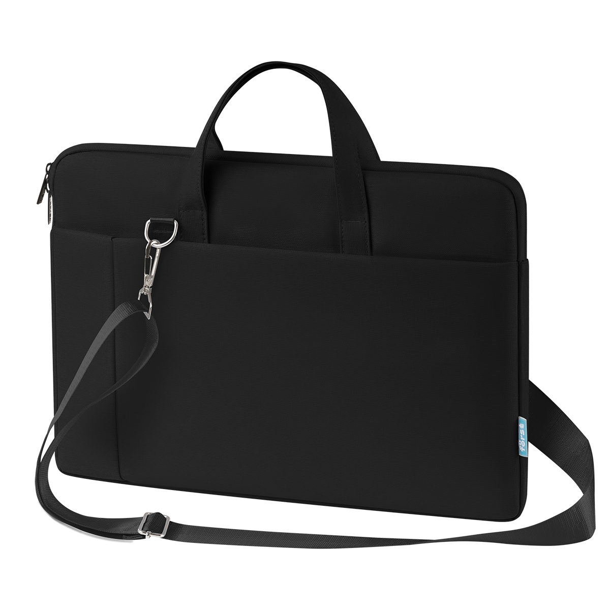 Сумка для ноутбука 15,6" F?rst "Modern Style", полиэстер, черный, мягкий подклад, внешнее отделение - фото 1