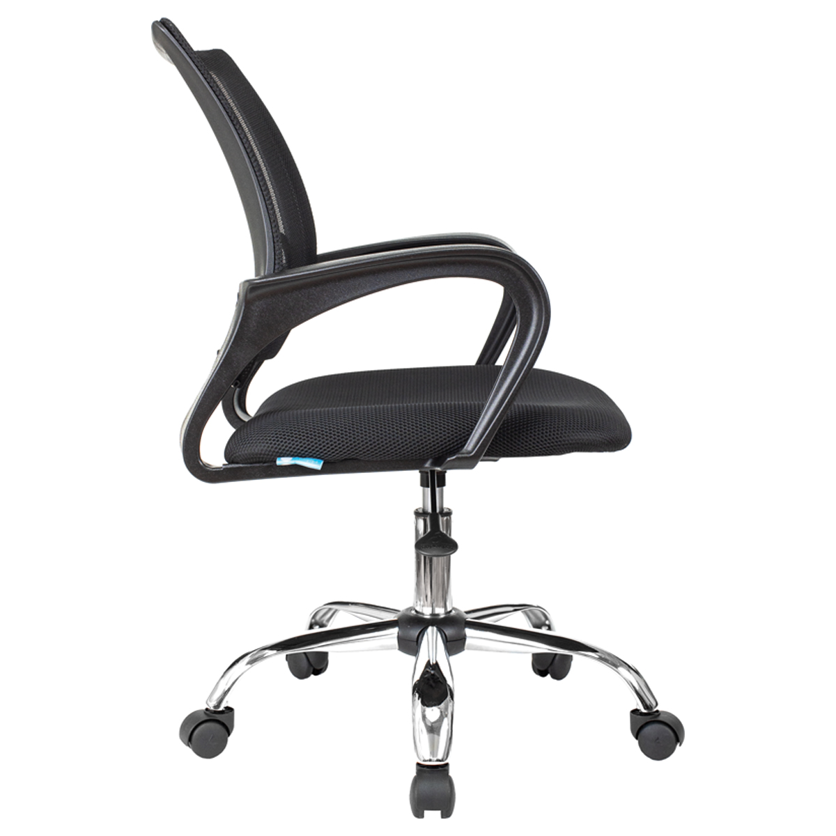 Кресло оператора Helmi HL-M95 R (695) "Airy", СН, спинка сетка черная/сиденье ткань TW черная, пиастра - фото 3