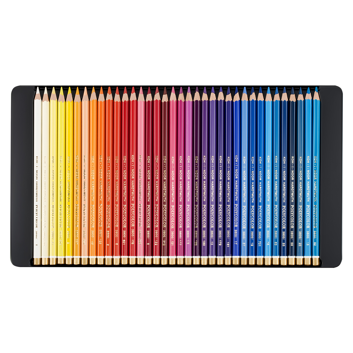 Карандаши цветные художественные KOH-I-NOOR "Polycolor", 72 цвета, 3,8 мм, металлическая коробка, 3827072001PL - фото 5