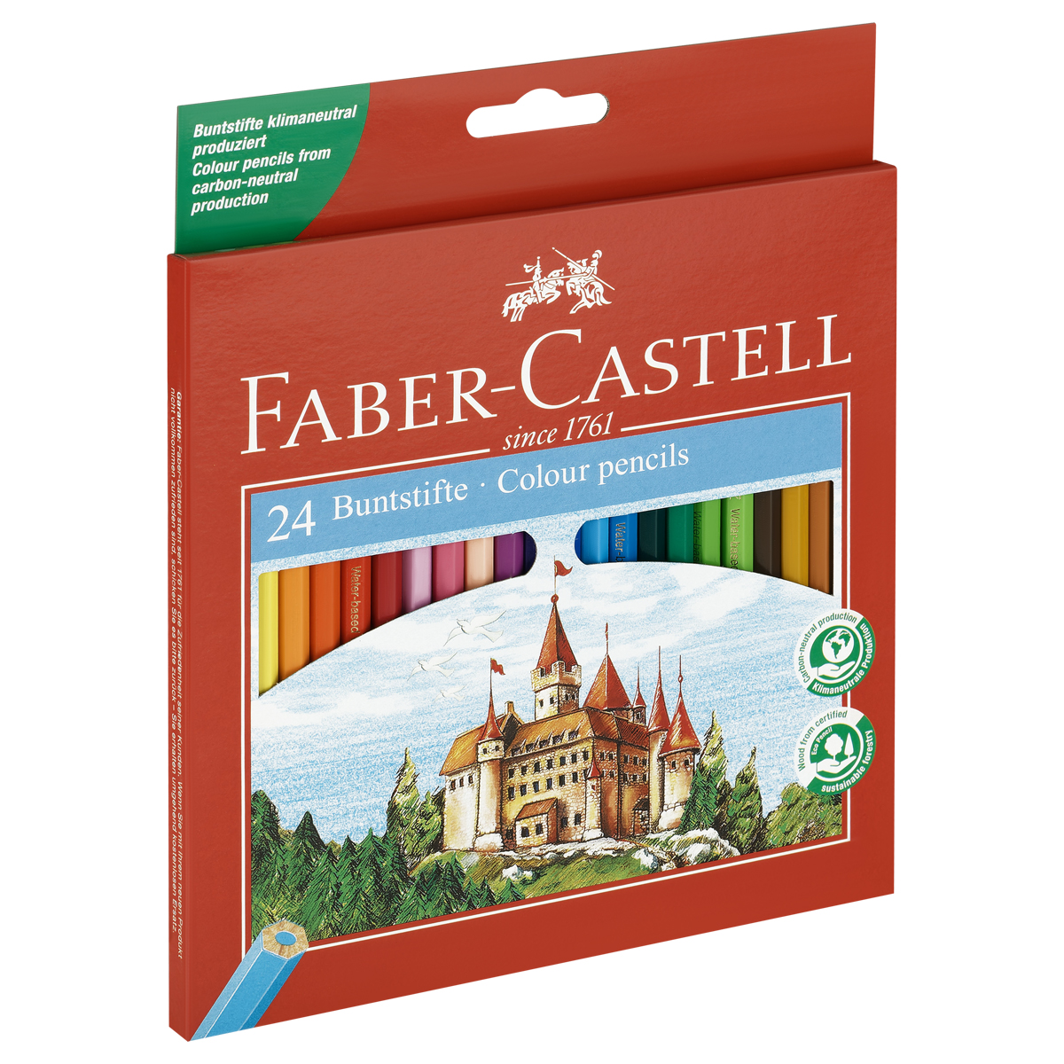 Карандаши цветные Faber-Castell "Замок", 24цв., шестигр., заточ., картон, европодвес - фото 10