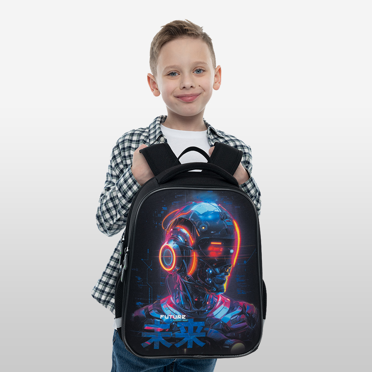 Ранец Berlingo Expert Mini "Cyberpunk" 36*27*14см, 2 отделения, 2 кармана, анатомическая спинка - фото 9
