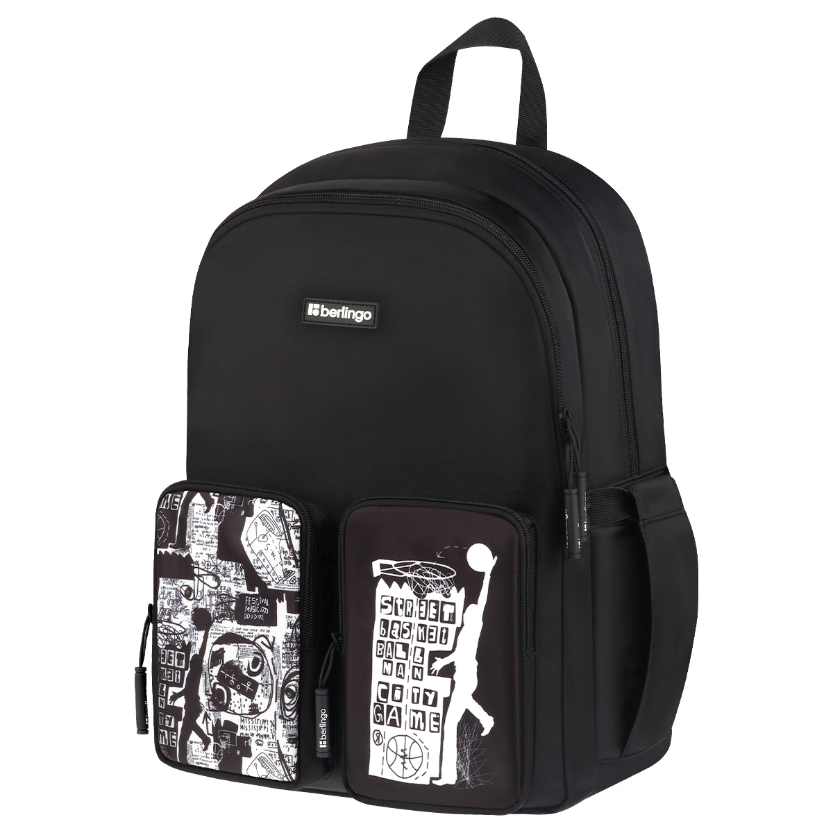 Рюкзак Berlingo UrbanBlack "Street Style" 40*27,5*16см, 2 отделения, 4 кармана, эргономичная спинка - фото 1