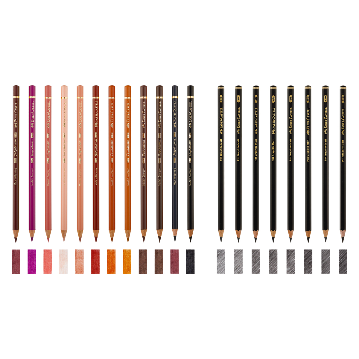 Набор художественных изделий Faber-Castell "Polychromos & Pitt Graphite Matt ", 50 предметов,  студийная коробка - фото 6