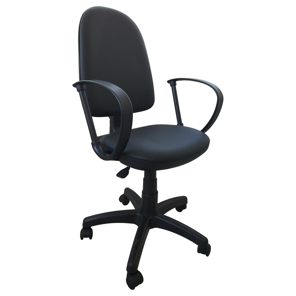 Кресло оператора "Престиж", кожзам черный - фото 1