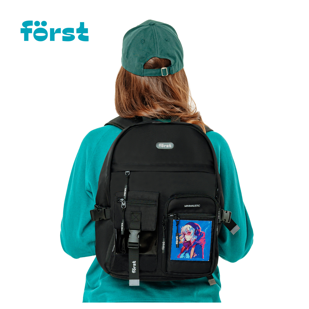 Рюкзак F?rst F-Teens "Anime girl" 40*28*15см, 1 отделение, 7 карманов, уплотненная спинка - фото 10