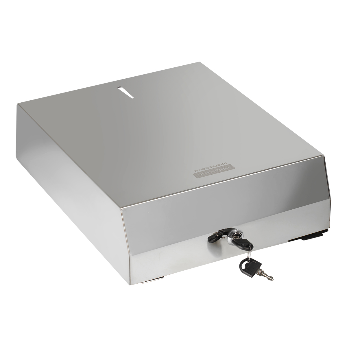 Диспенсер для полотенец листовых OfficeClean Professional (V-сл.), нержавеющая сталь, глянцевое покрытие - фото 7