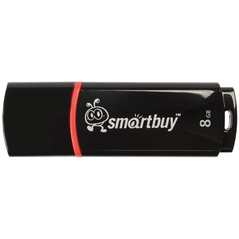 Флеш-память Smartbuy Crown, 8Gb, USB 2.0, чер, SB8GBCRW-K - фото 1