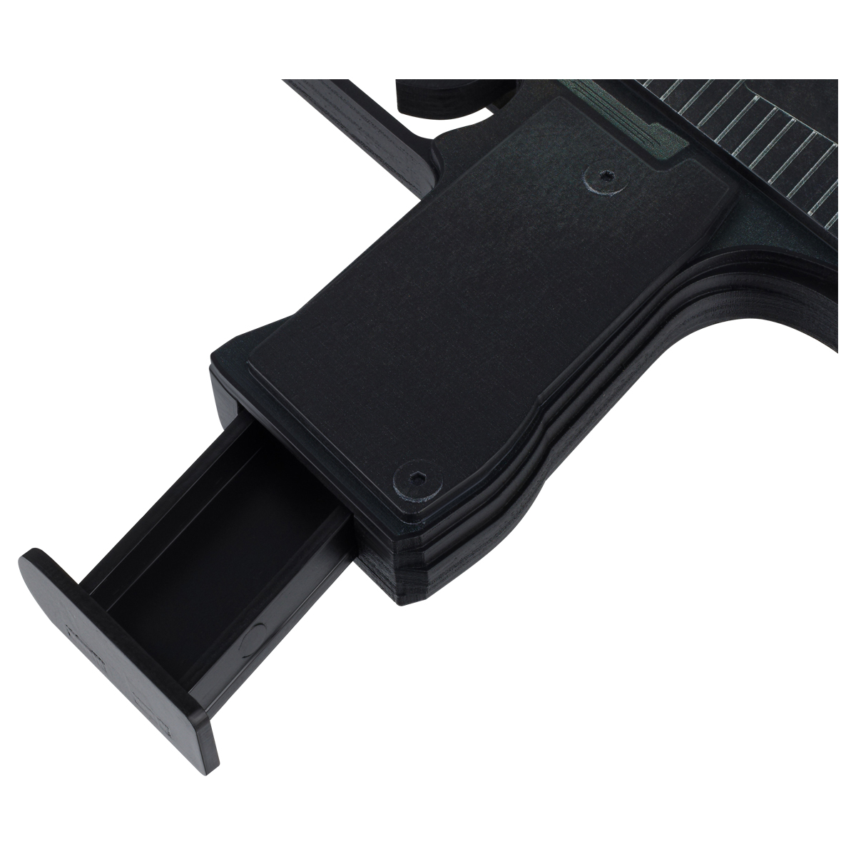 Пистолет деревянный ТРИ СОВЫ Desert Eagle, серия легендарный, "Пламя", подложка ХДФ с европодвесом, термоусадка - фото 4