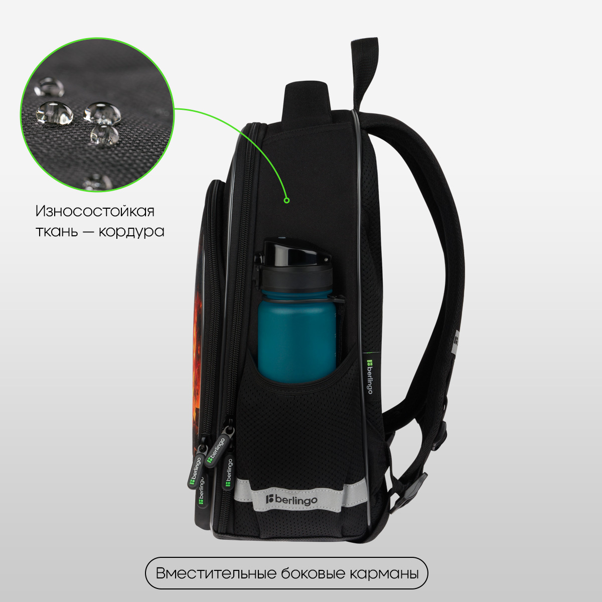 Ранец Berlingo Expert Plus "Battle For The Future" 38*29*15см, 2 отделения, 2 кармана, анатомическая спинка - фото 2