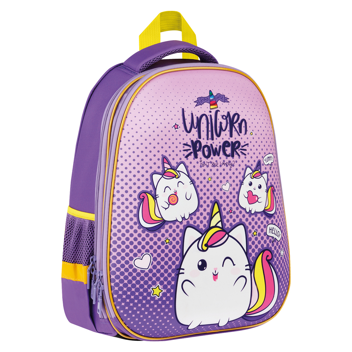 Ранец ArtSpace School Friend "Unicorn Power" 39*30*18см, 2 отделения, 2 кармана, анатомическая спинка - фото 1