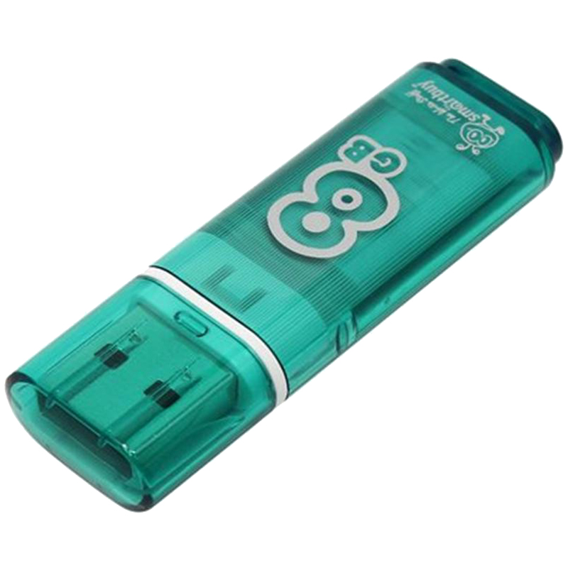 Флеш-память Smartbuy Glossy, 8Gb, USB 2.0, зел, SB8GBGS-G - фото 2