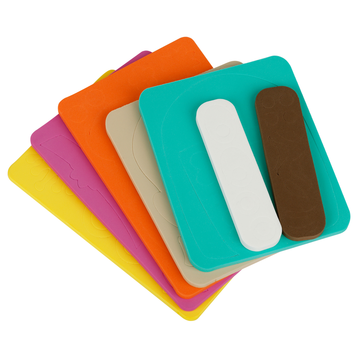 Набор для купания ТРИ СОВЫ "Аква Портрет Девочка", EVA, 6 плашек, 53 элемента - фото 2