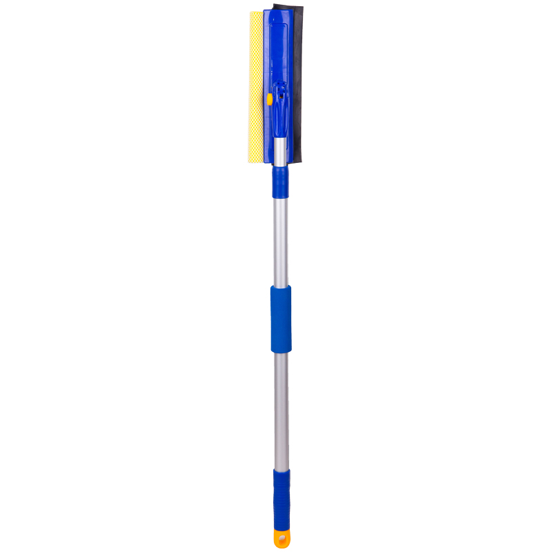 Стекломойка OfficeClean Professional, вращающ., телеск. ручка, раб. часть 25см (стяжка,губка,ручка) - фото 2
