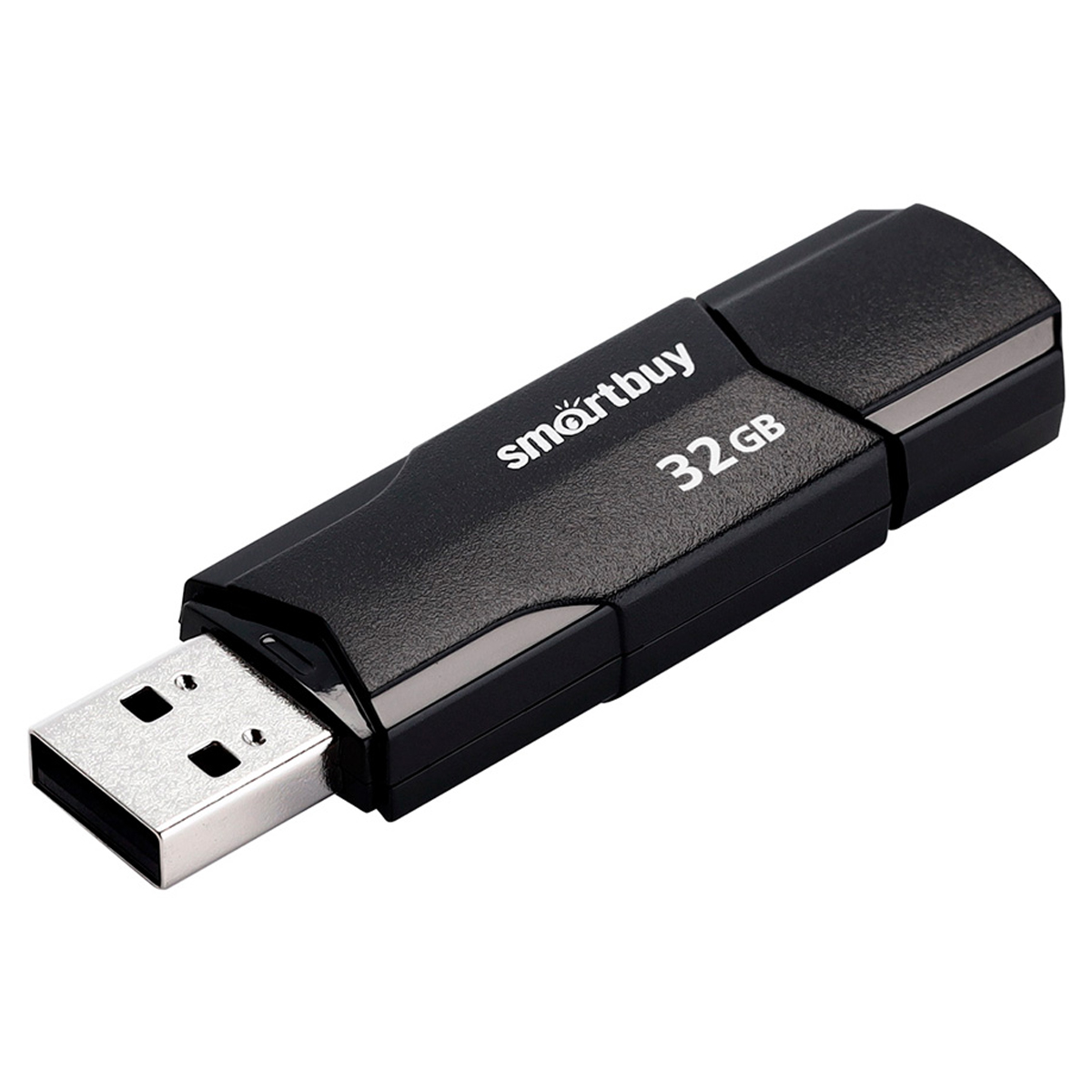Память Smart Buy "Clue"  32GB, USB 2.0 Flash Drive, черный - фото 3