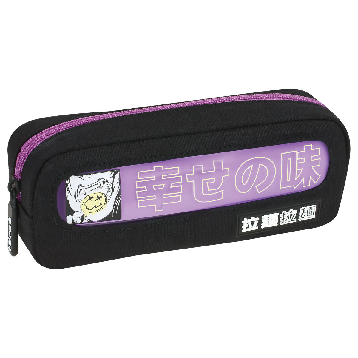 Пенал мягкий с прозрачным окошком, 1 отделение, 205*80*50 F?rst "Smile", текстиль с ПВХ - фото 1