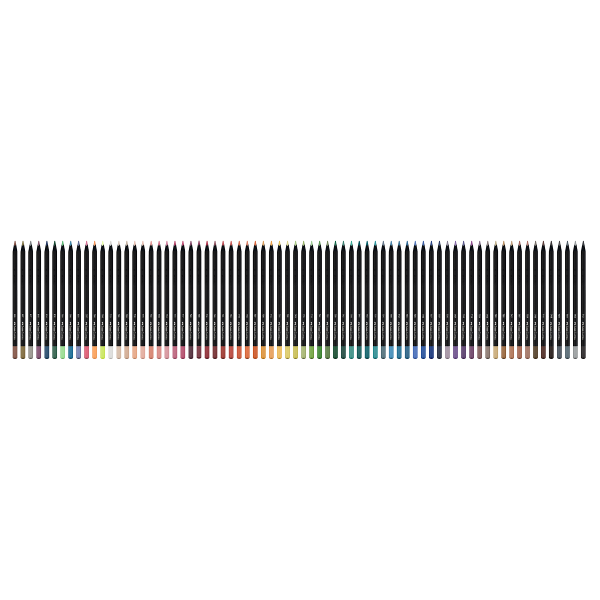 Карандаши цветные Faber-Castell "Black Edition", 72 цв., трехгран., черное дерево, заточен., пенал-скрутка - фото 6